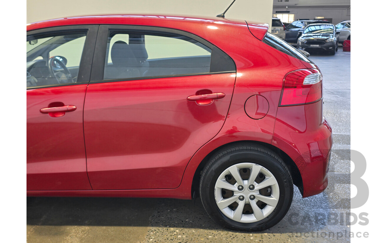 6/2016 Kia Rio S UB MY16 5d Hatchback Signal Red 1.4L