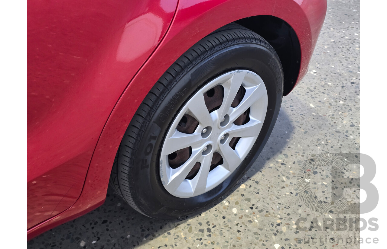 6/2016 Kia Rio S UB MY16 5d Hatchback Signal Red 1.4L