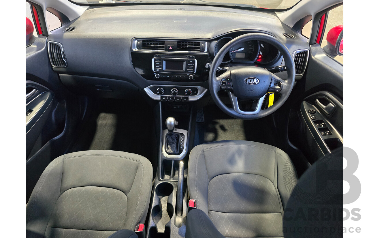 6/2016 Kia Rio S UB MY16 5d Hatchback Signal Red 1.4L