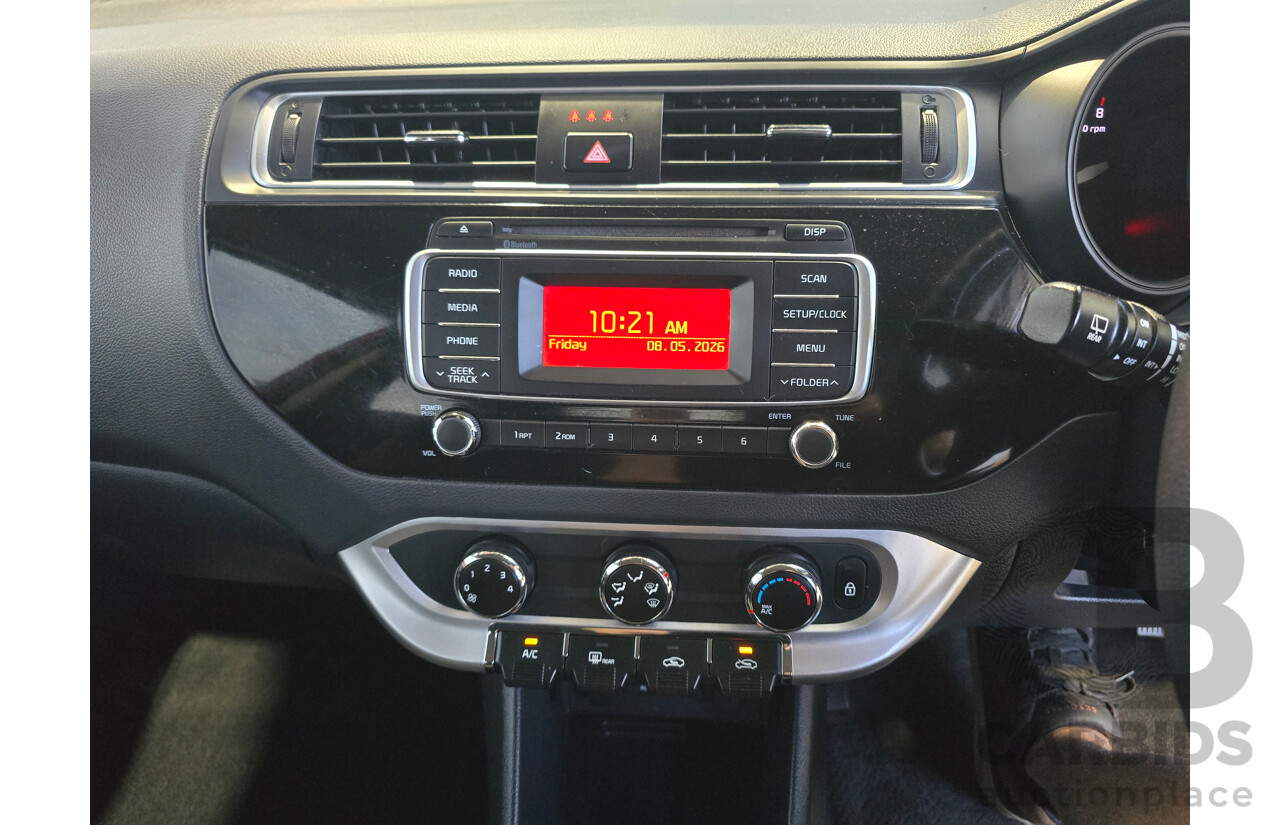 6/2016 Kia Rio S UB MY16 5d Hatchback Signal Red 1.4L