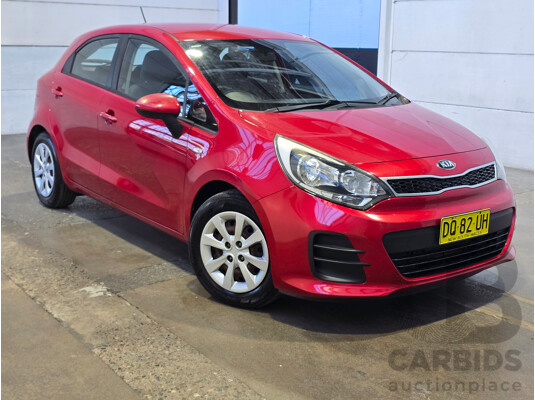 6/2016 Kia Rio S UB MY16 5d Hatchback Signal Red 1.4L