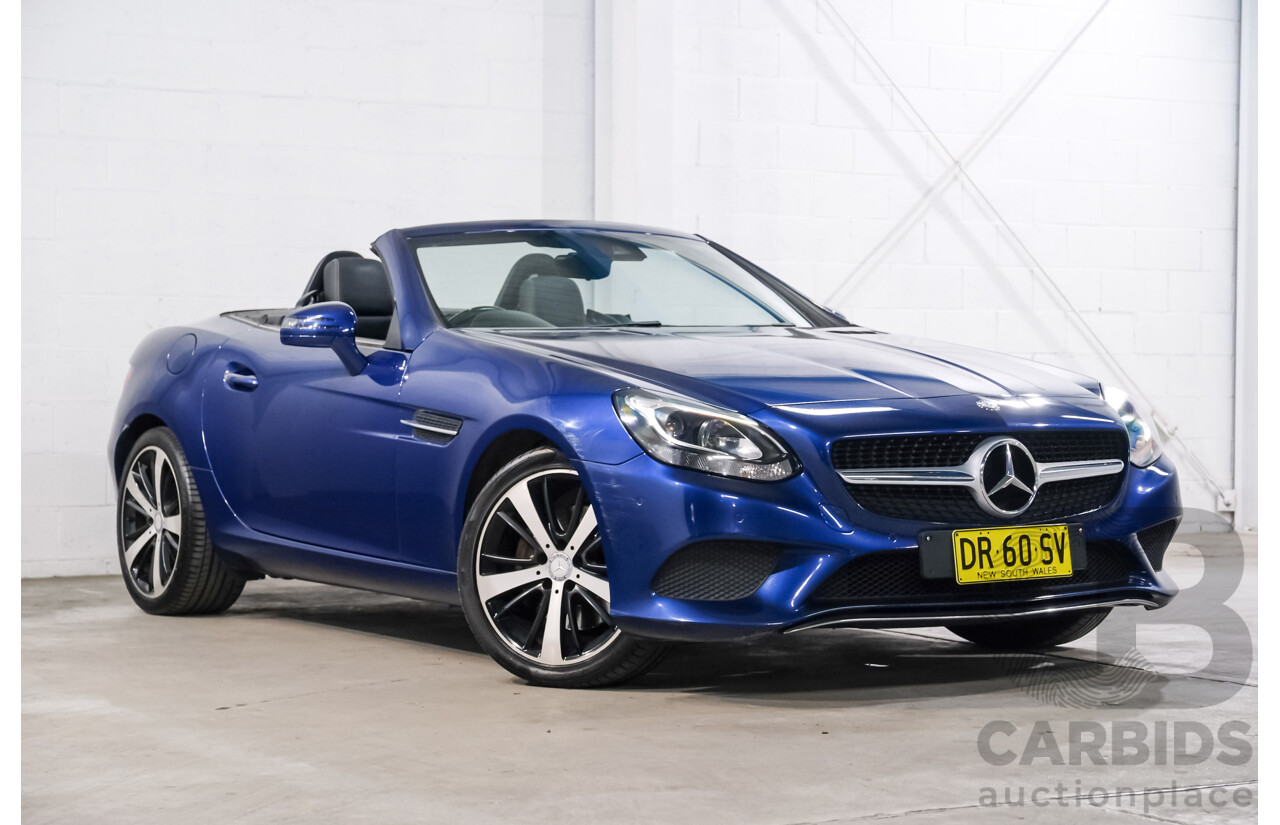 07/2016 Mercedes-Benz Slc 200 RWD 172 MY17 2D Roadster Brilliant Blue Metallic Turbo 2.0L
