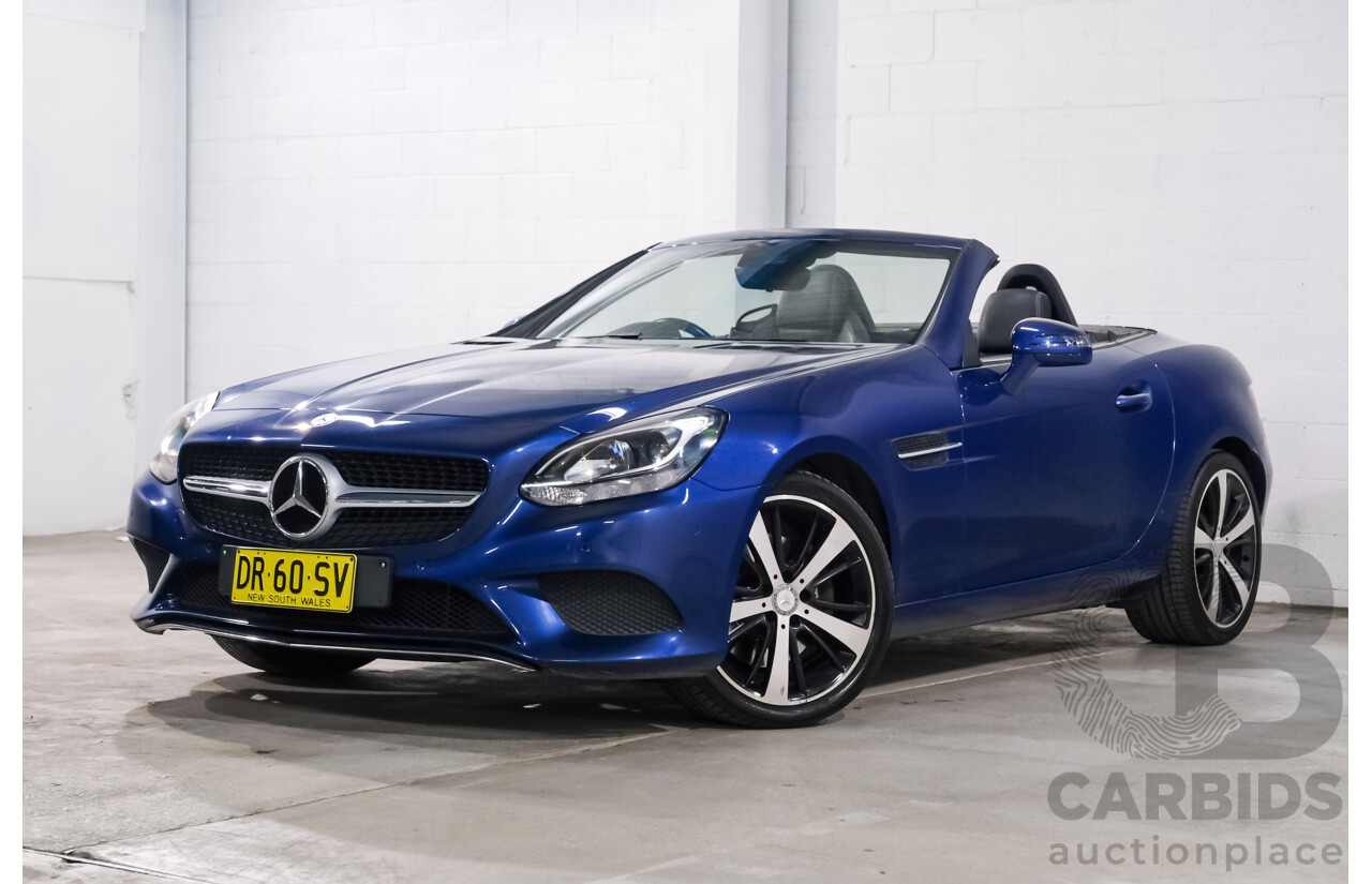 07/2016 Mercedes-Benz Slc 200 RWD 172 MY17 2D Roadster Brilliant Blue Metallic Turbo 2.0L