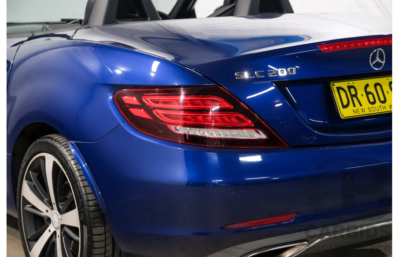 07/2016 Mercedes-Benz Slc 200 RWD 172 MY17 2D Roadster Brilliant Blue Metallic Turbo 2.0L