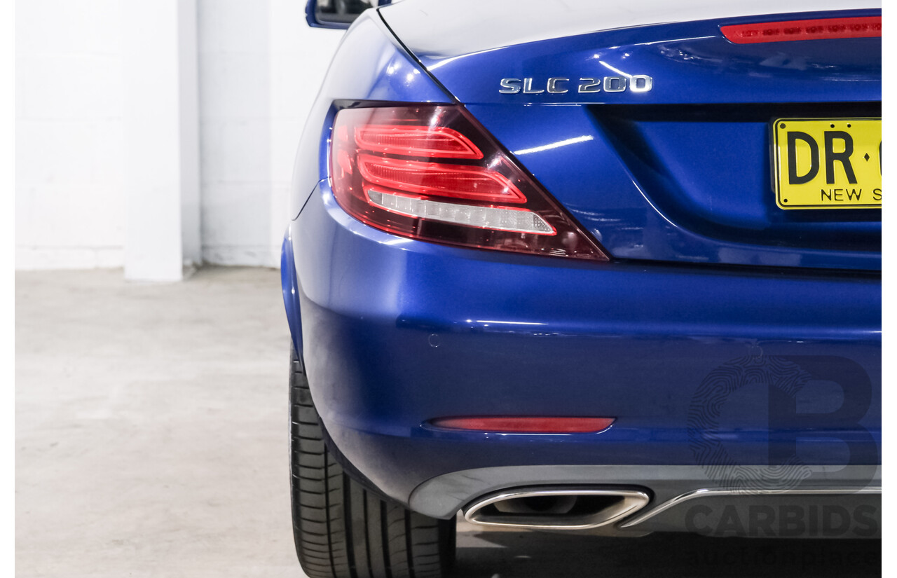 07/2016 Mercedes-Benz Slc 200 RWD 172 MY17 2D Roadster Brilliant Blue Metallic Turbo 2.0L