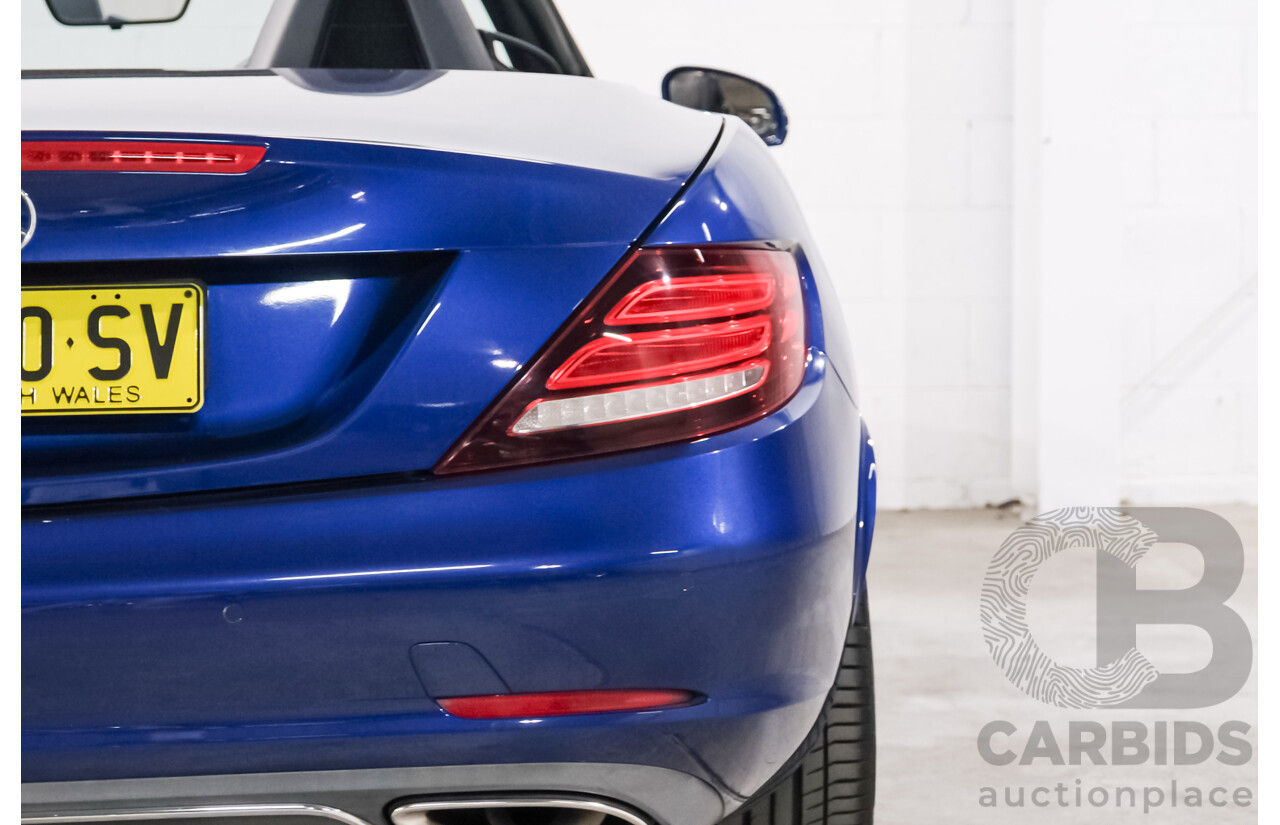 07/2016 Mercedes-Benz Slc 200 RWD 172 MY17 2D Roadster Brilliant Blue Metallic Turbo 2.0L