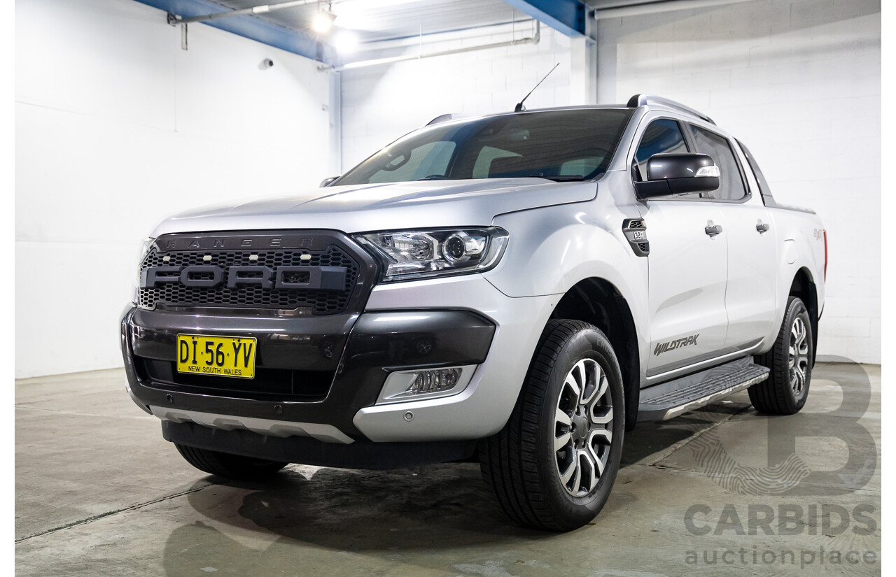 06/2018 Ford Ranger Wildtrak 3.2 (4x4) PX MKII MY18 Dual Cab P/Up Silver 3.2L
