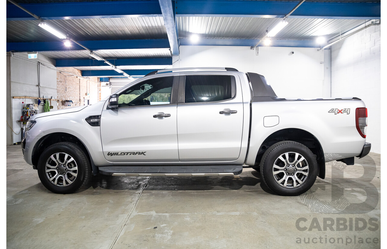 06/2018 Ford Ranger Wildtrak 3.2 (4x4) PX MKII MY18 Dual Cab P/Up Silver 3.2L
