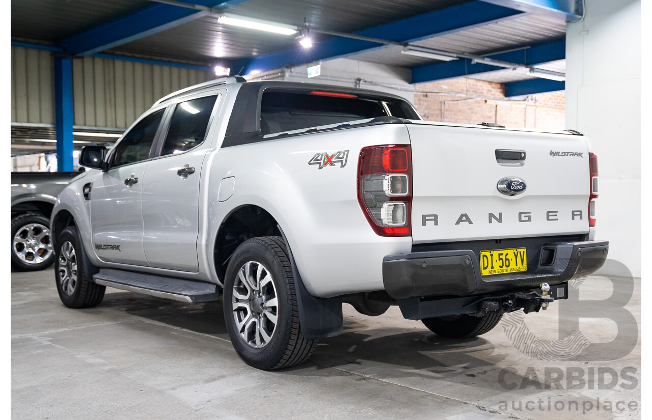 06/2018 Ford Ranger Wildtrak 3.2 (4x4) PX MKII MY18 Dual Cab P/Up Silver 3.2L