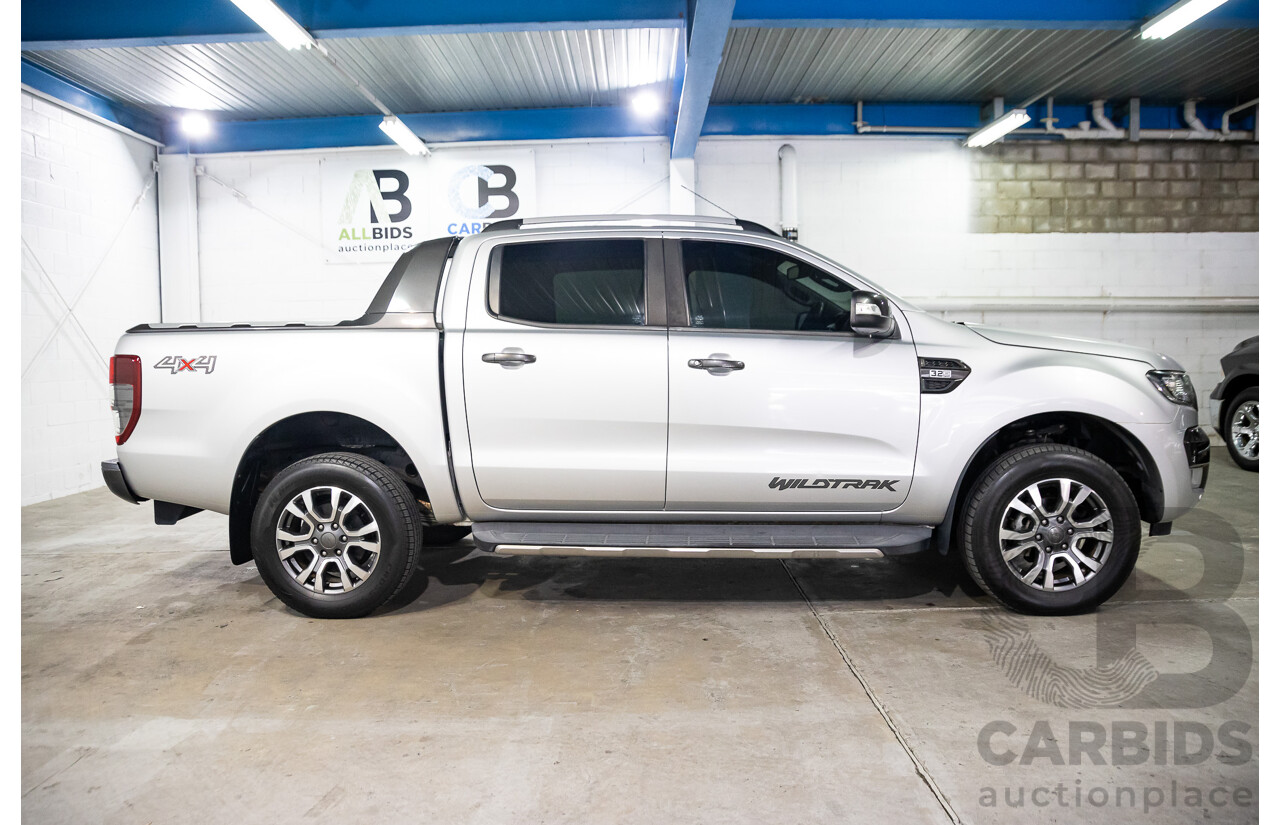 06/2018 Ford Ranger Wildtrak 3.2 (4x4) PX MKII MY18 Dual Cab P/Up Silver 3.2L