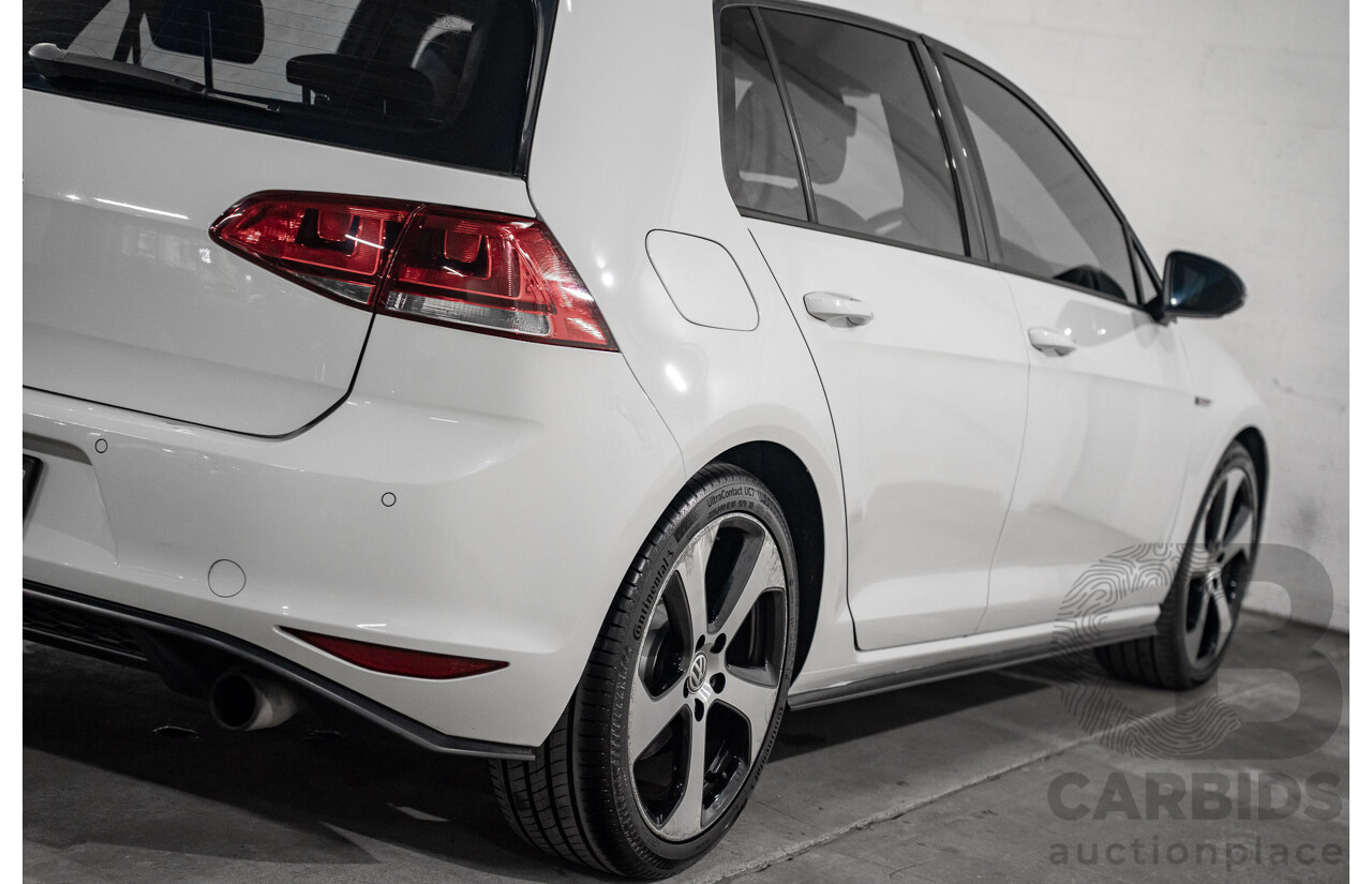 10/2015 Volkswagen Golf GTi FWD AU MY16 5D Hatchback White 2.0L