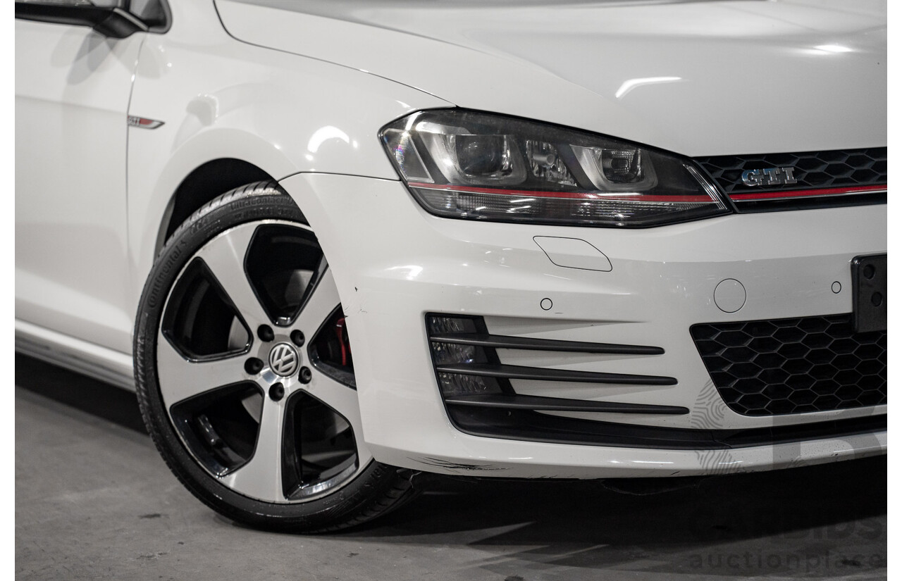 10/2015 Volkswagen Golf GTi FWD AU MY16 5D Hatchback White 2.0L