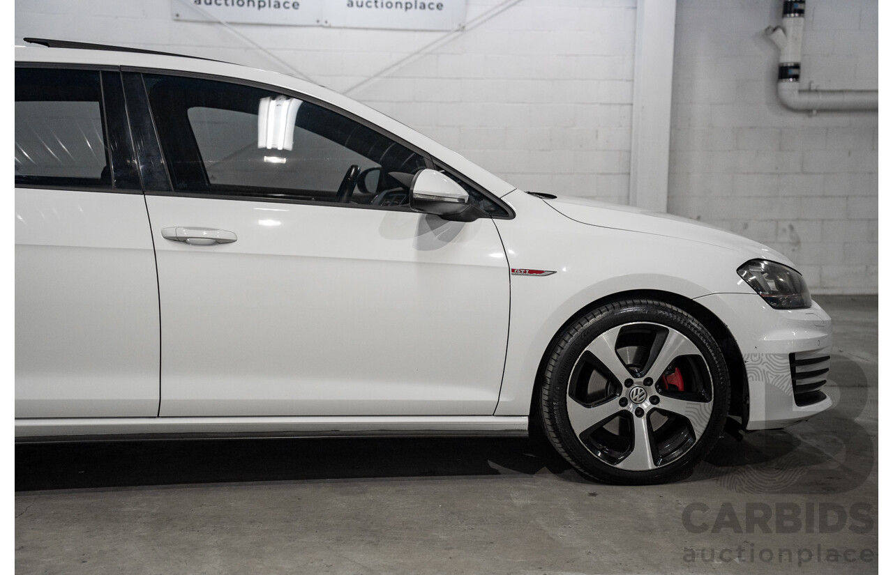 10/2015 Volkswagen Golf GTi FWD AU MY16 5D Hatchback White 2.0L