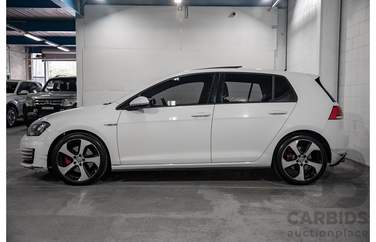 10/2015 Volkswagen Golf GTi FWD AU MY16 5D Hatchback White 2.0L