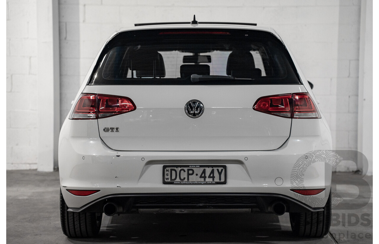 10/2015 Volkswagen Golf GTi FWD AU MY16 5D Hatchback White 2.0L