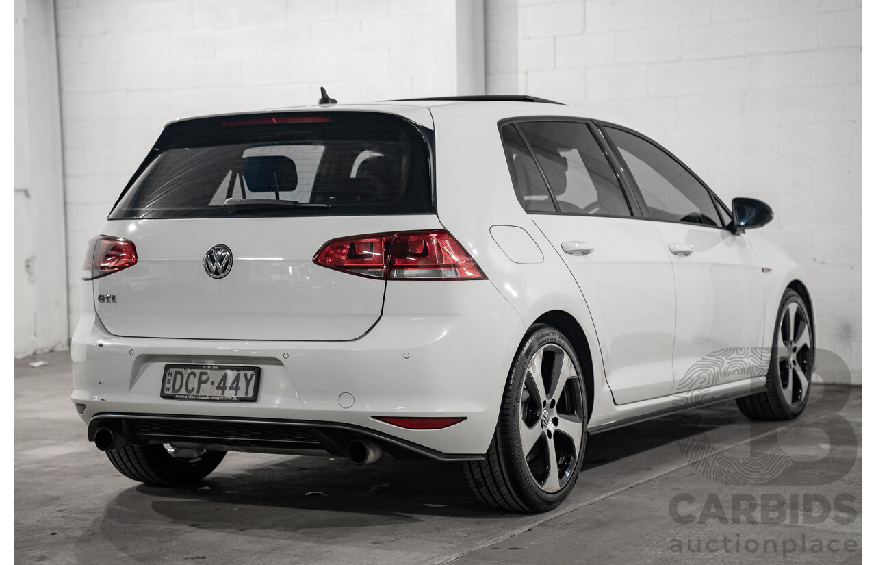 10/2015 Volkswagen Golf GTi FWD AU MY16 5D Hatchback White 2.0L