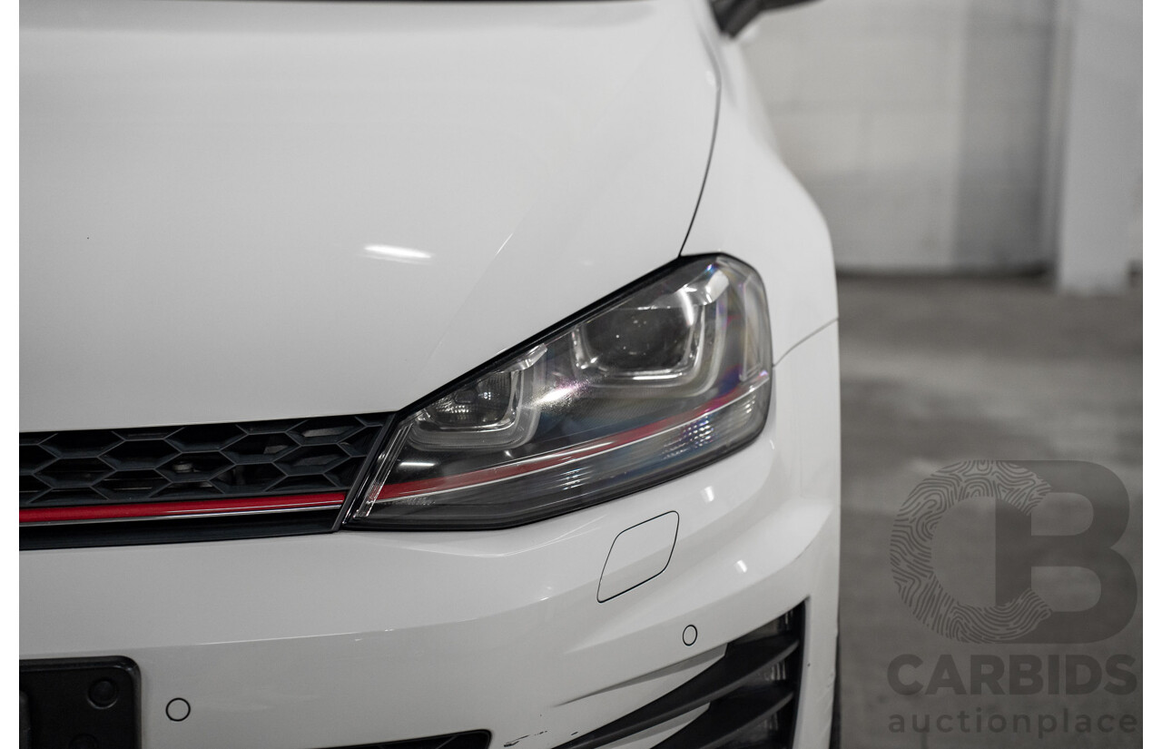 10/2015 Volkswagen Golf GTi FWD AU MY16 5D Hatchback White 2.0L
