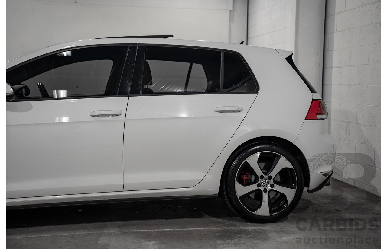 10/2015 Volkswagen Golf GTi FWD AU MY16 5D Hatchback White 2.0L