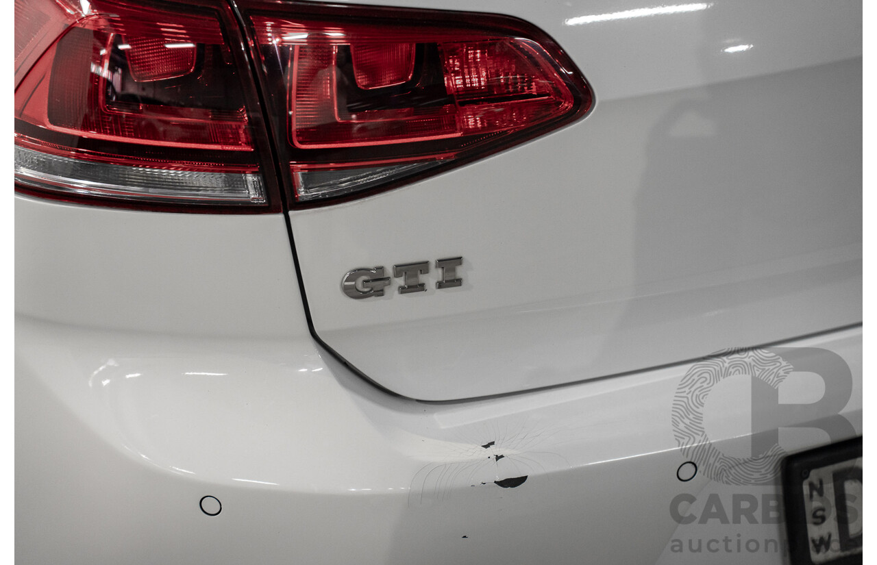 10/2015 Volkswagen Golf GTi FWD AU MY16 5D Hatchback White 2.0L