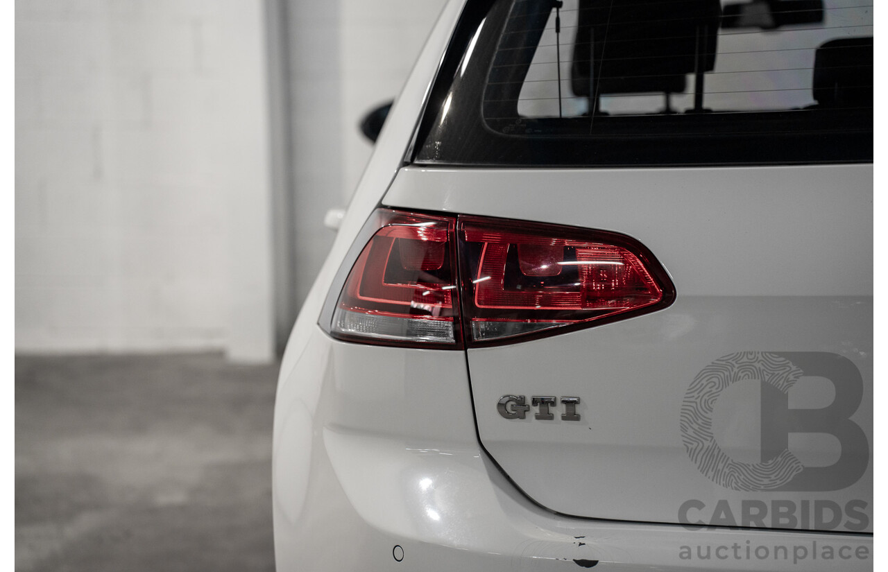10/2015 Volkswagen Golf GTi FWD AU MY16 5D Hatchback White 2.0L
