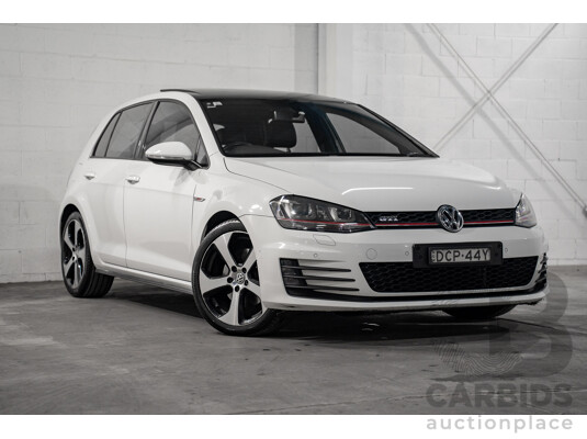 10/2015 Volkswagen Golf GTi FWD AU MY16 5D Hatchback White 2.0L