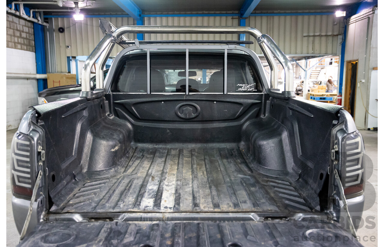 11/2015 Mitsubishi Triton GLX (4x4) MQ MY16 Dual Cab Utility Grey Turbo Diesel 2.4L
