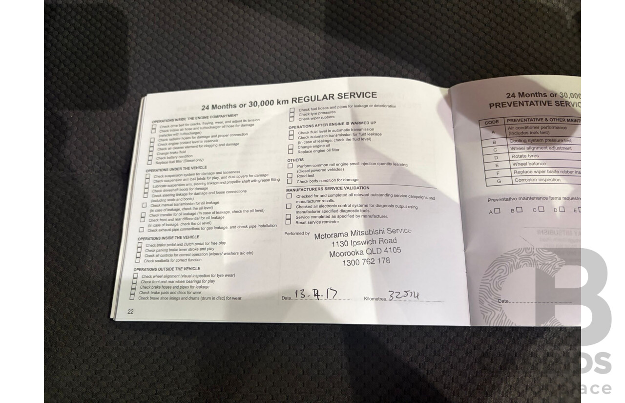 11/2015 Mitsubishi Triton GLX (4x4) MQ MY16 Dual Cab Utility Grey Turbo Diesel 2.4L