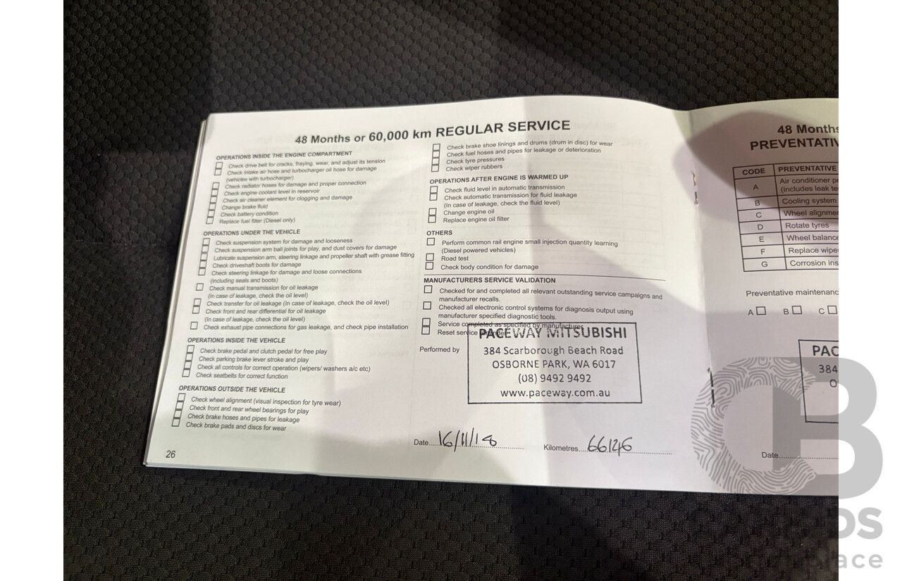 11/2015 Mitsubishi Triton GLX (4x4) MQ MY16 Dual Cab Utility Grey Turbo Diesel 2.4L