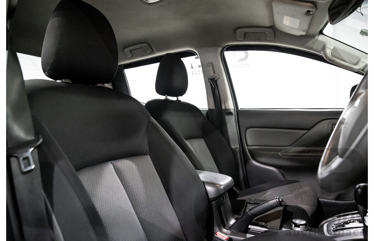 11/2015 Mitsubishi Triton GLX (4x4) MQ MY16 Dual Cab Utility Grey Turbo Diesel 2.4L