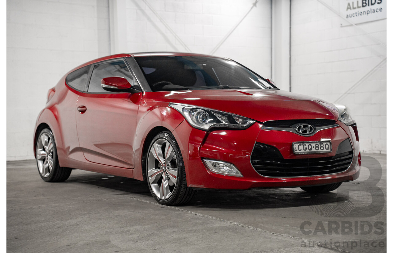 05/2012 Hyundai Veloster + FWD FS 3D Coupe Red 1.6L