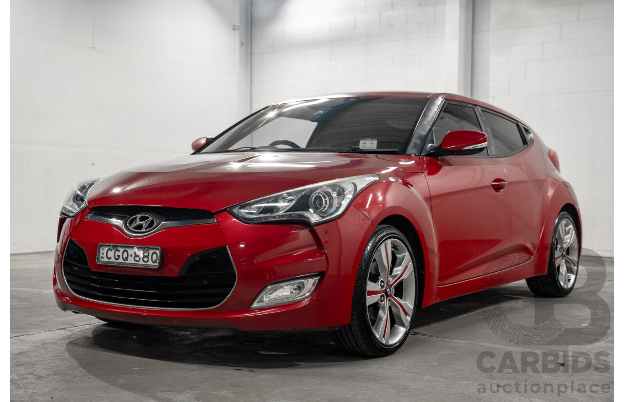 05/2012 Hyundai Veloster + FWD FS 3D Coupe Red 1.6L