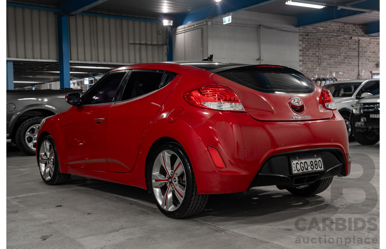 05/2012 Hyundai Veloster + FWD FS 3D Coupe Red 1.6L