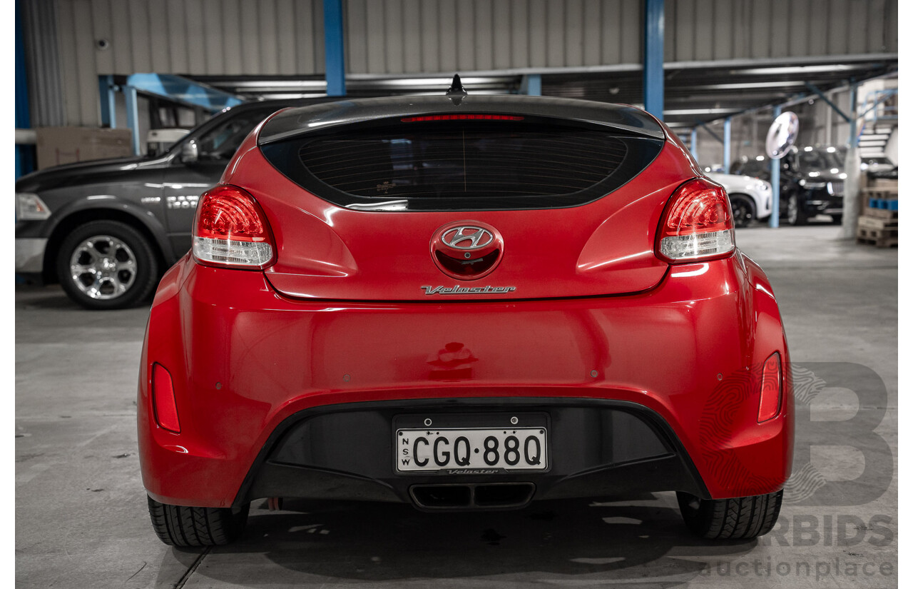 05/2012 Hyundai Veloster + FWD FS 3D Coupe Red 1.6L