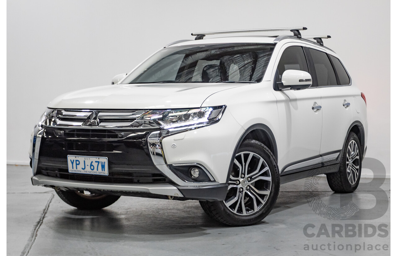 10/2017 Mitsubishi Outlander Exceed 7-seater (AWD) ZL MY18.5 4d Wagon White turbo diesel 2.3L