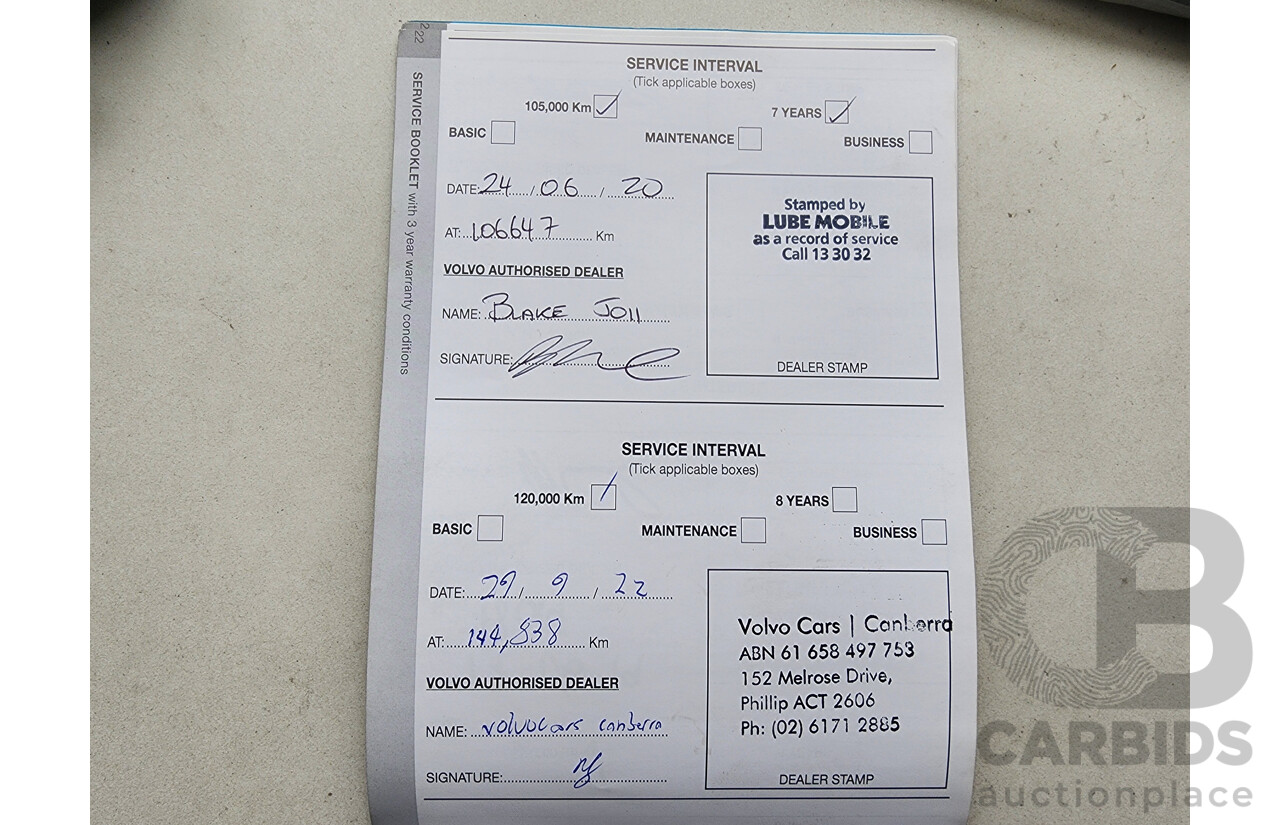 7/2013 Volvo V40 T4 Luxury M 5d Hatchback White 2.0L