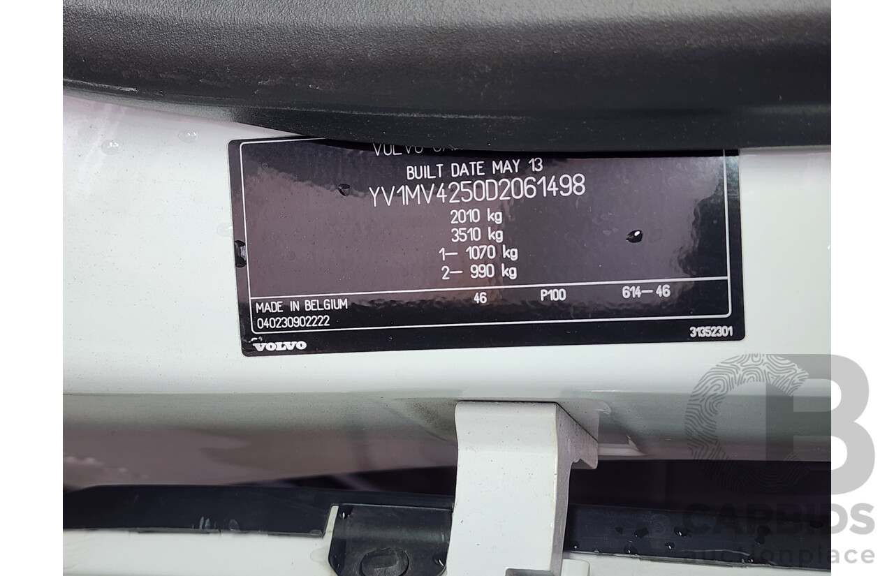 7/2013 Volvo V40 T4 Luxury M 5d Hatchback White 2.0L
