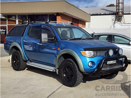 10/2006 Mitsubishi Triton GLX (4x4) ML Double Cab Utility Blue 3.2L