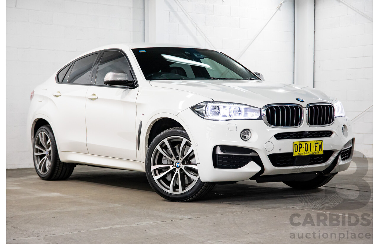 1/2016 BMW X6 M50d (AWD) F16 4d Coupe Alpine White Triple Turbo Diesel 2.9L