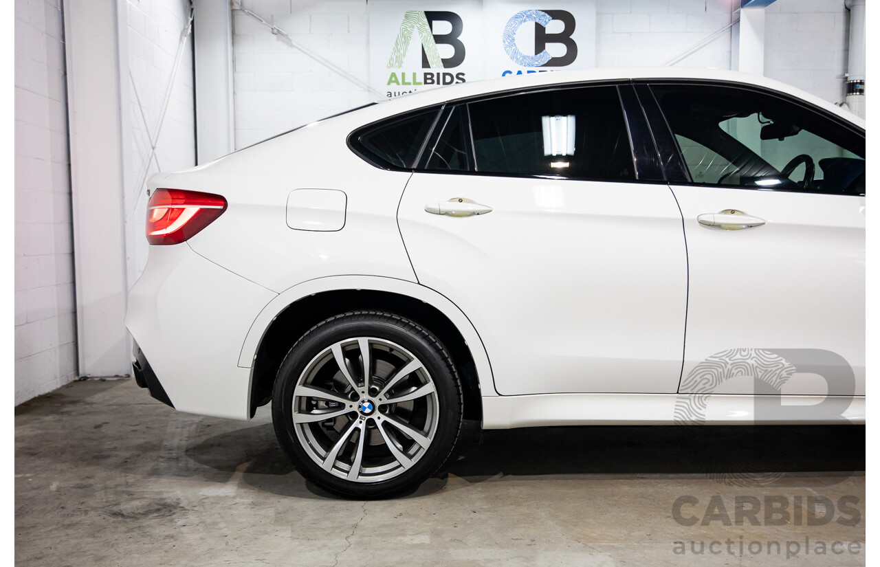 1/2016 BMW X6 M50d (AWD) F16 4d Coupe Alpine White Triple Turbo Diesel 2.9L