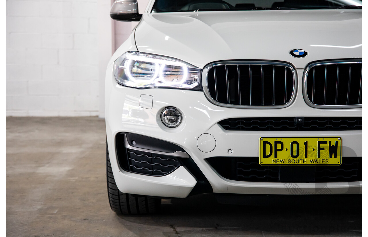 1/2016 BMW X6 M50d (AWD) F16 4d Coupe Alpine White Triple Turbo Diesel 2.9L