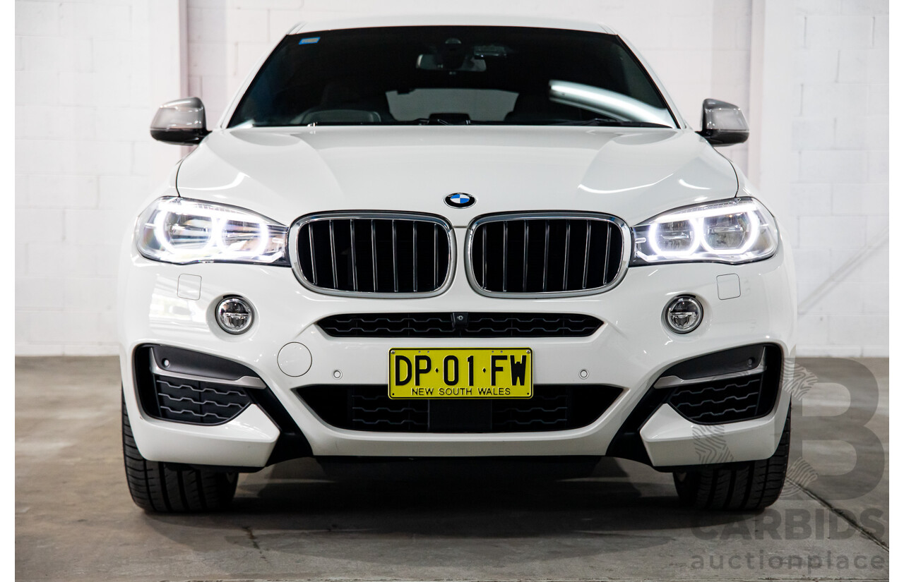 1/2016 BMW X6 M50d (AWD) F16 4d Coupe Alpine White Triple Turbo Diesel 2.9L