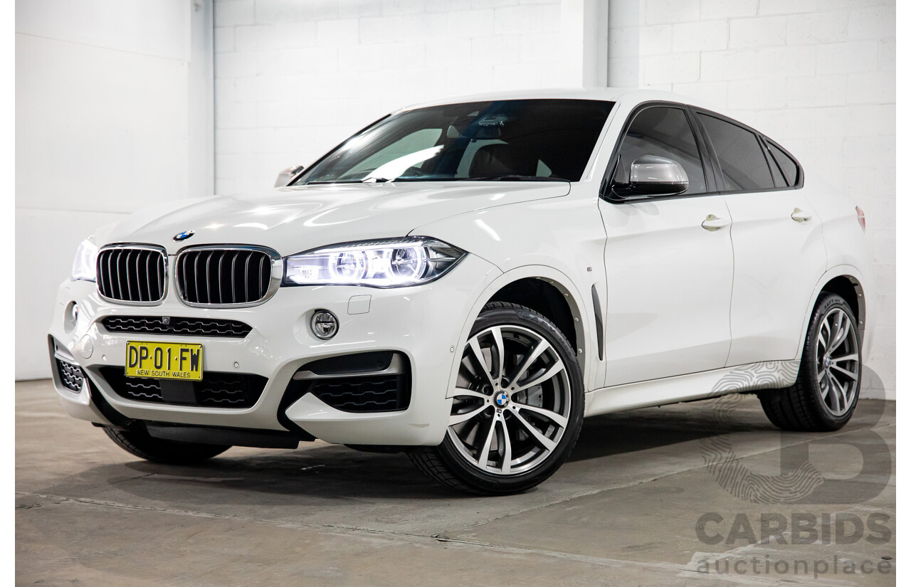 1/2016 BMW X6 M50d (AWD) F16 4d Coupe Alpine White Triple Turbo Diesel 2.9L