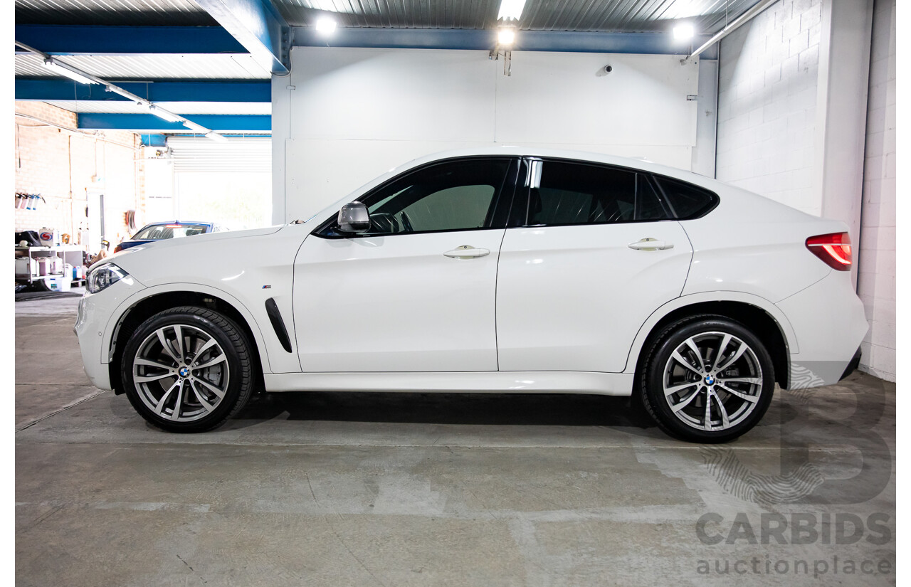 1/2016 BMW X6 M50d (AWD) F16 4d Coupe Alpine White Triple Turbo Diesel 2.9L