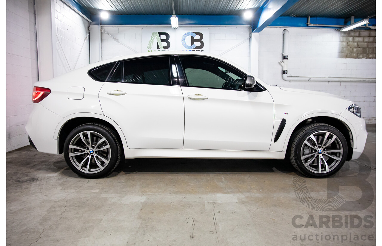 1/2016 BMW X6 M50d (AWD) F16 4d Coupe Alpine White Triple Turbo Diesel 2.9L