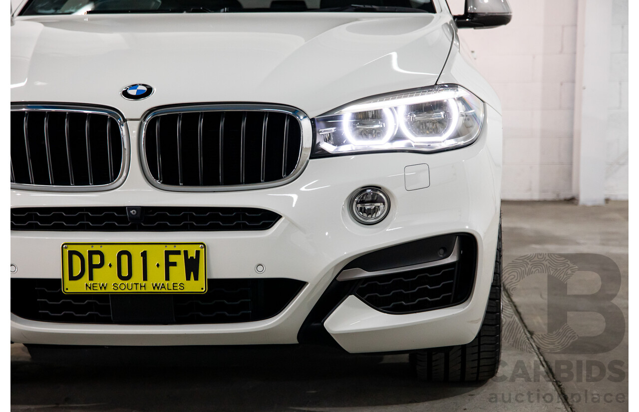 1/2016 BMW X6 M50d (AWD) F16 4d Coupe Alpine White Triple Turbo Diesel 2.9L