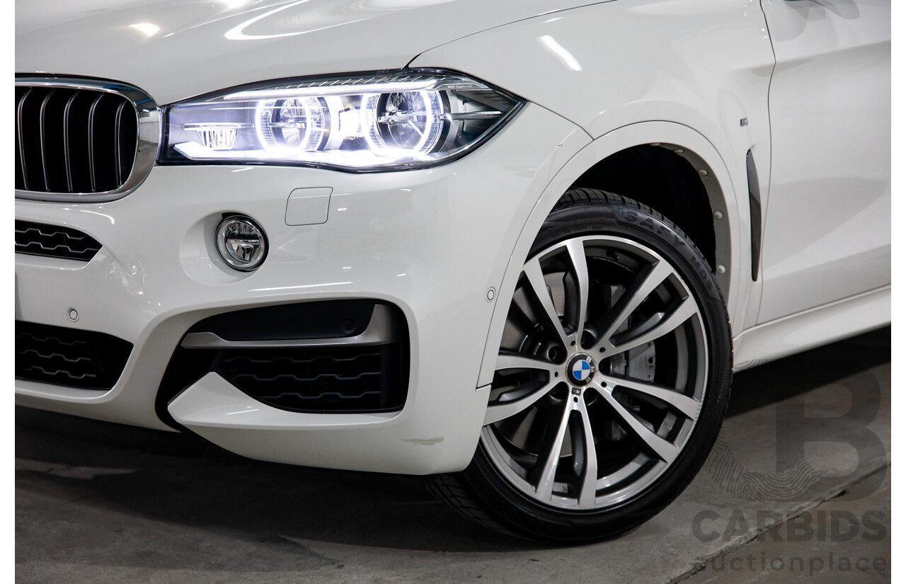 1/2016 BMW X6 M50d (AWD) F16 4d Coupe Alpine White Triple Turbo Diesel 2.9L