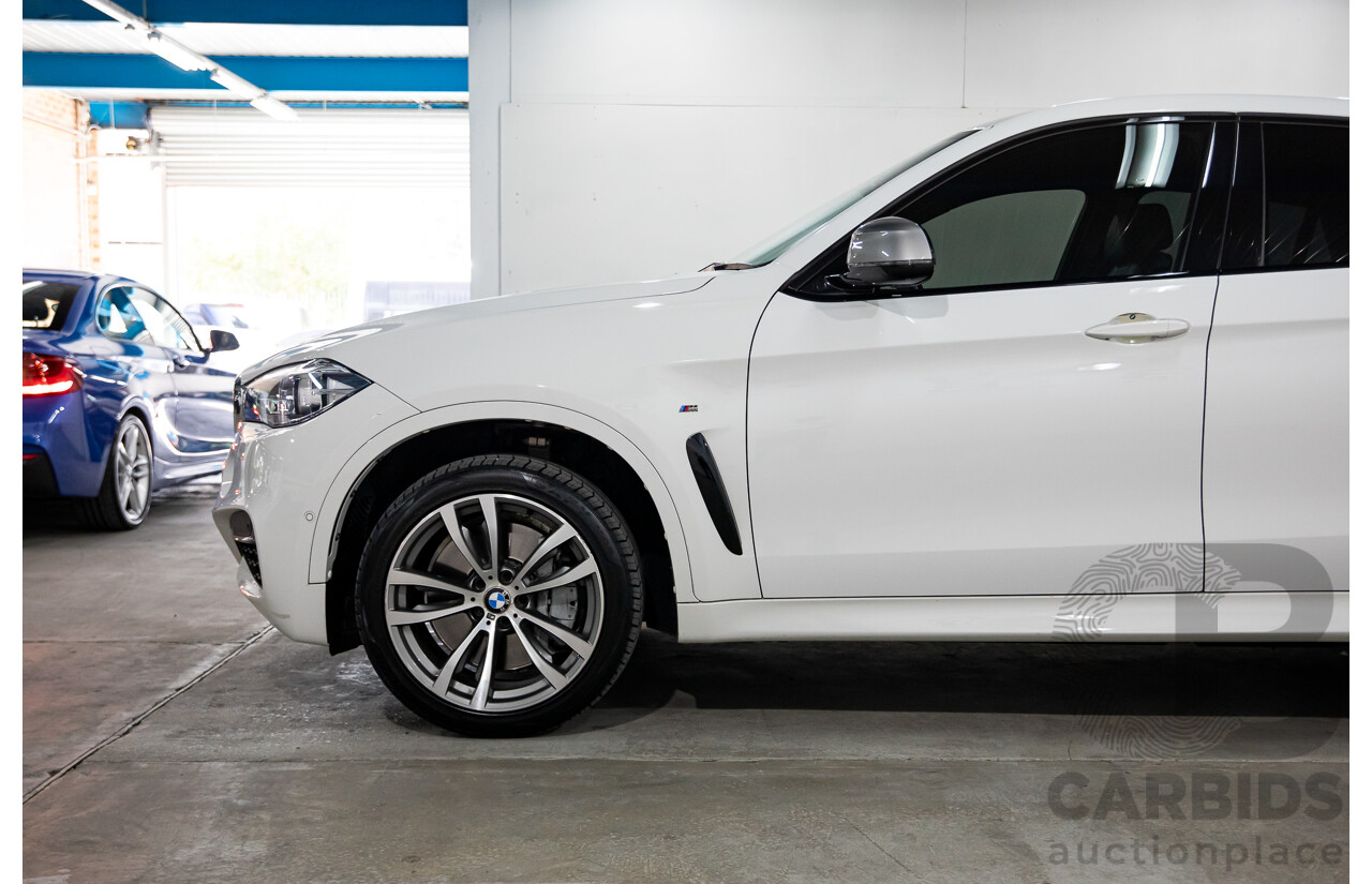 1/2016 BMW X6 M50d (AWD) F16 4d Coupe Alpine White Triple Turbo Diesel 2.9L