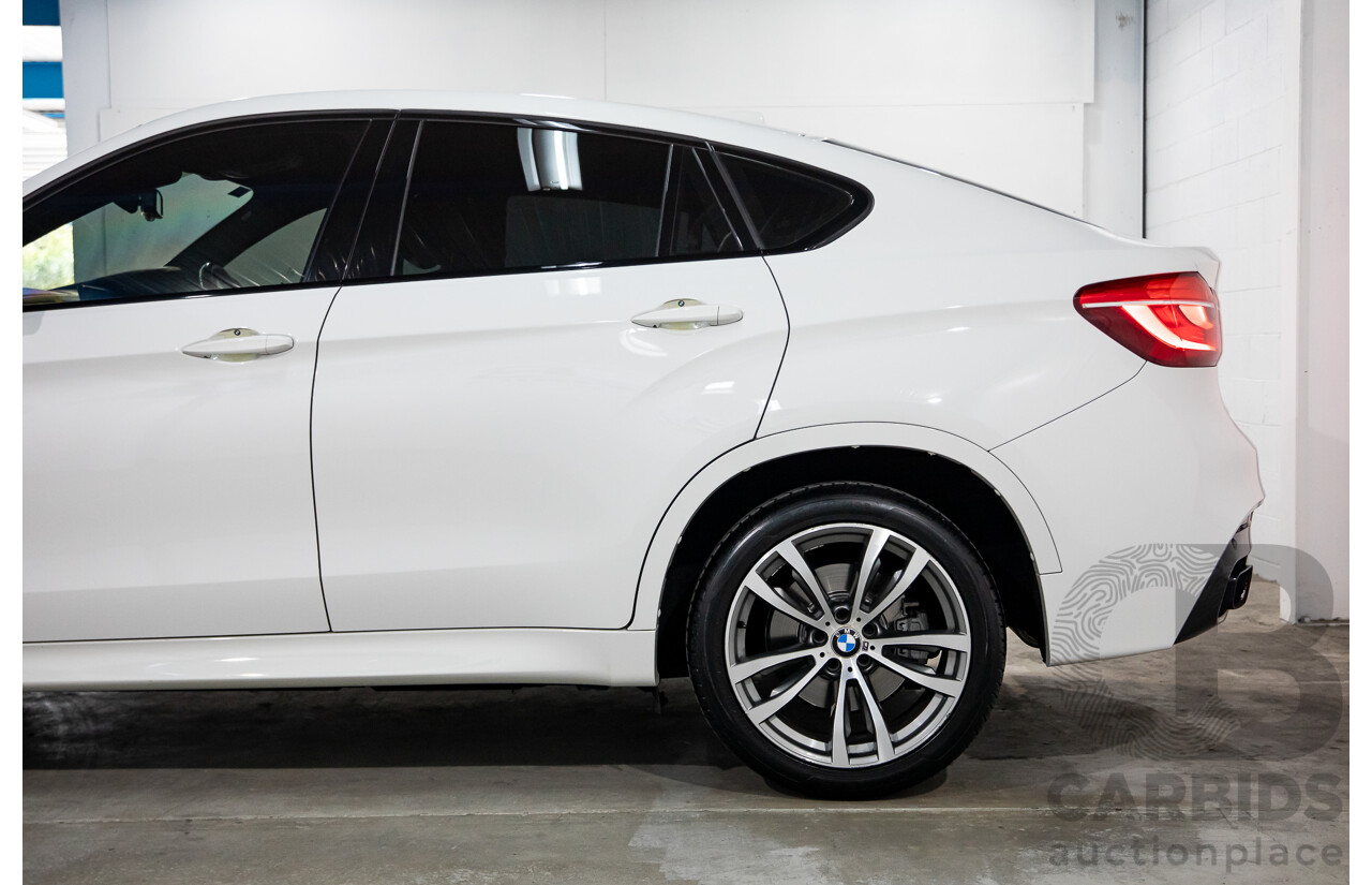 1/2016 BMW X6 M50d (AWD) F16 4d Coupe Alpine White Triple Turbo Diesel 2.9L