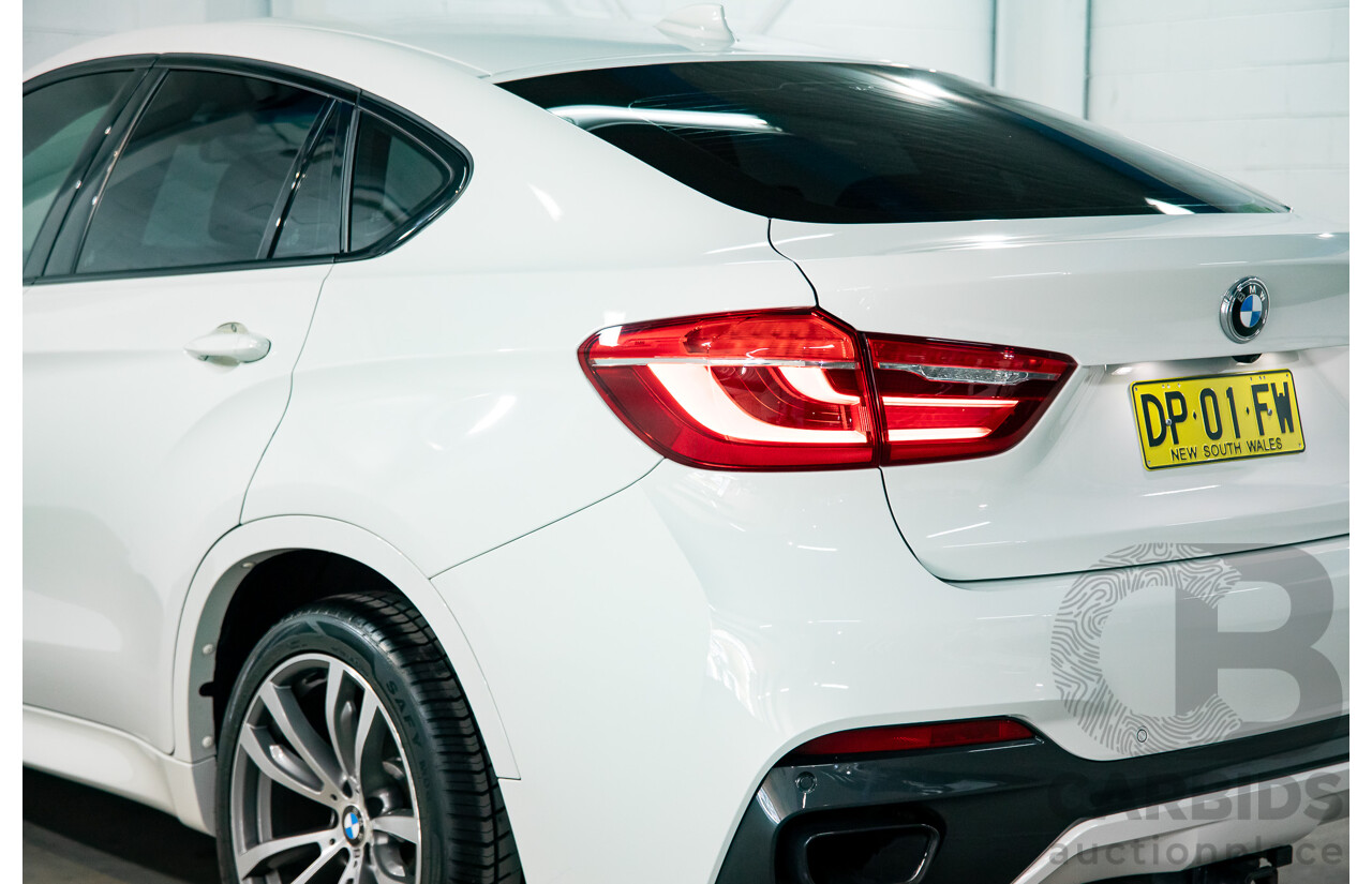 1/2016 BMW X6 M50d (AWD) F16 4d Coupe Alpine White Triple Turbo Diesel 2.9L