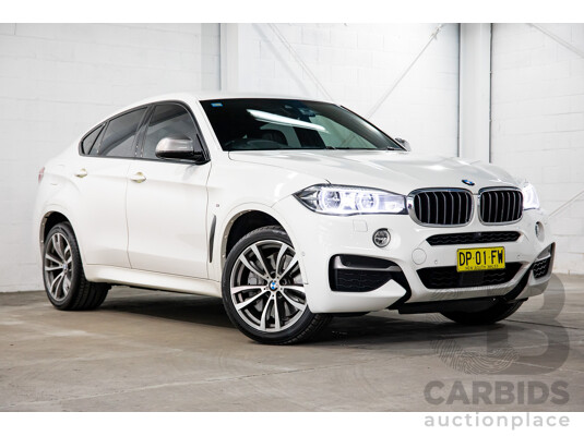1/2016 BMW X6 M50d (AWD) F16 4d Coupe Alpine White Triple Turbo Diesel 2.9L